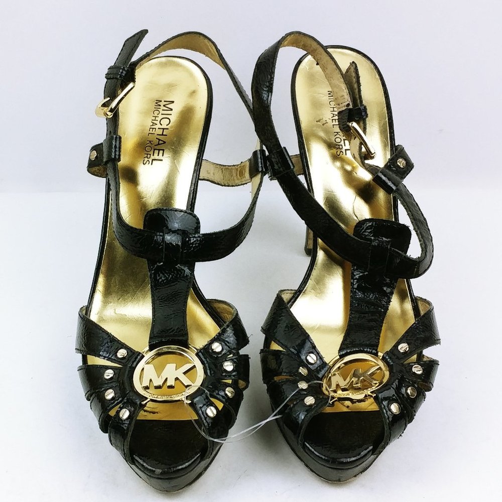 Michael Michael Kors Women's Black Buckle 5" Heels Size 9.5M (NPosh98)